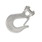 AISI 316 Mooring Chain Hook w Safety Latch 10mm Chain - BL= 5,600KG