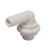 Reinforced Nylon Thru-bulkhead 90 Degree Hose Connector/Joiner