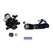 Wash Down Kit - 19LPM 12V Diaphragm Pump and Hose Coil - all attachments